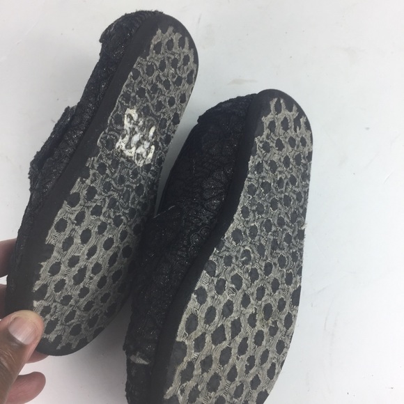 Toms Black Lace Toddler 9 Shoes Girls - Picture 6 of 6